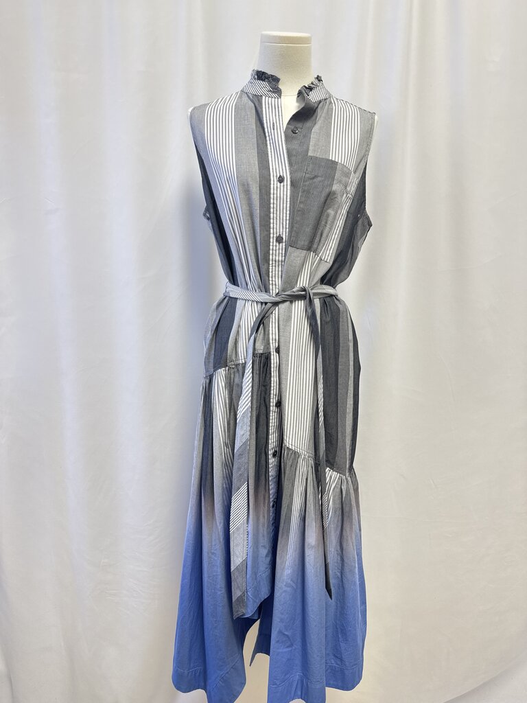 Derek Lam Grey Striped Dress