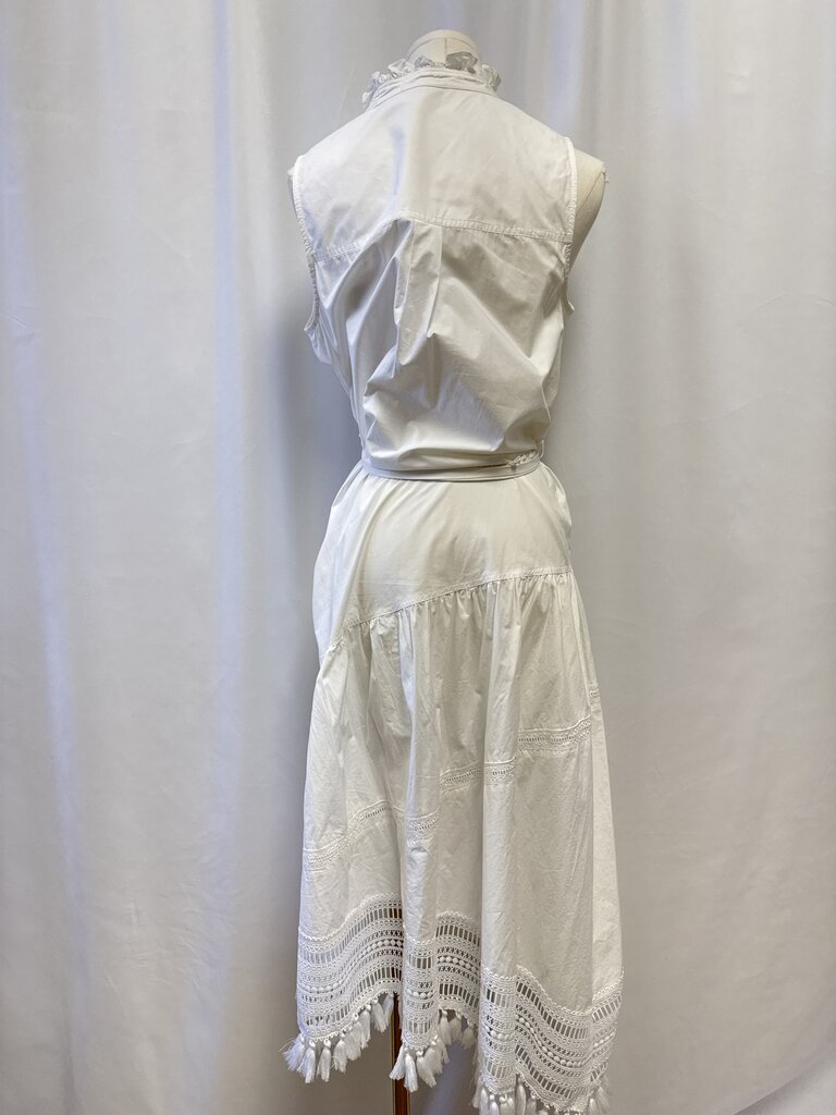 Derek Lam White Belted Shirt Dress