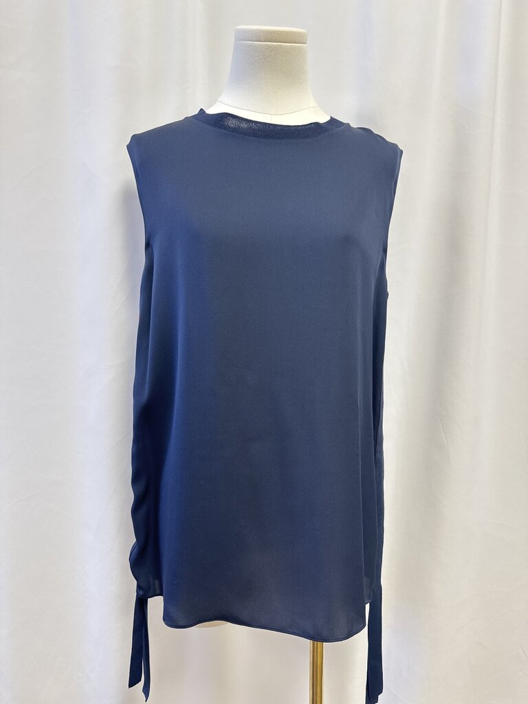 Vince Blue Satin Tunic