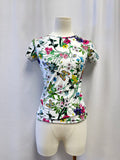 L'Agence White Floral Tee