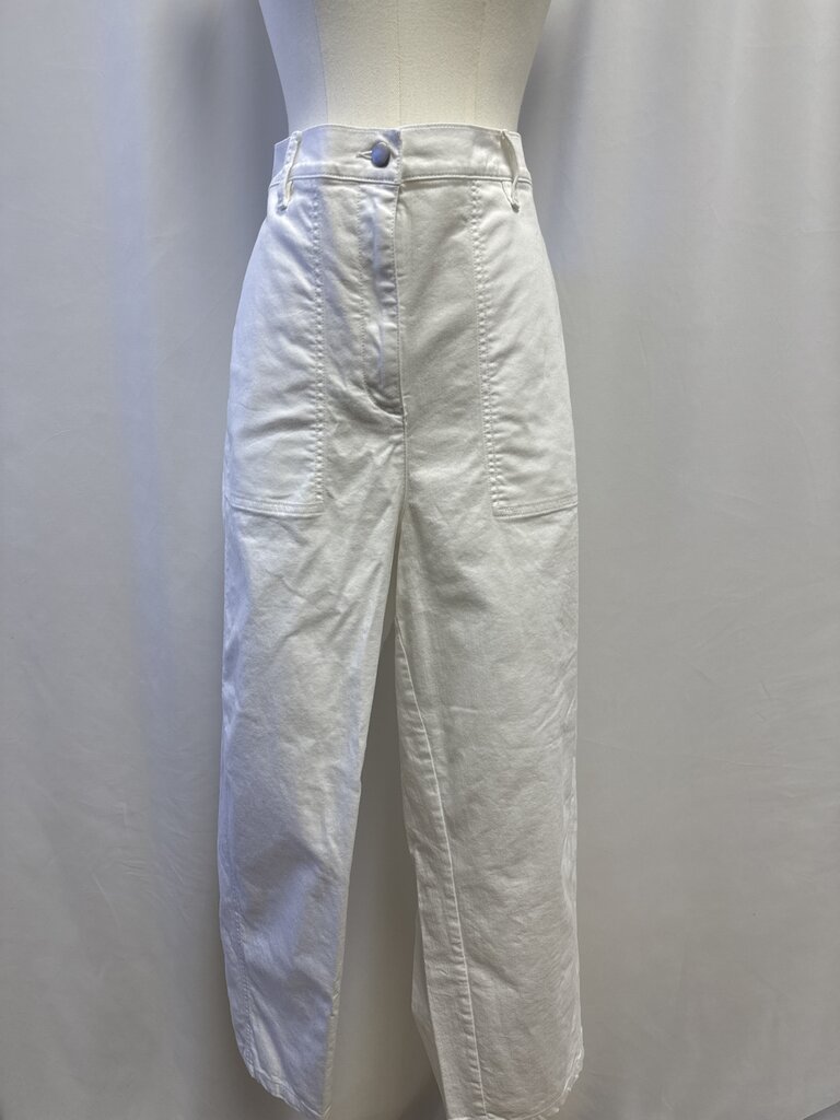 Eileen Fisher White Chino Pant