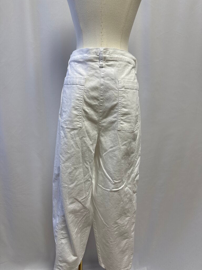 Eileen Fisher White Chino Pant