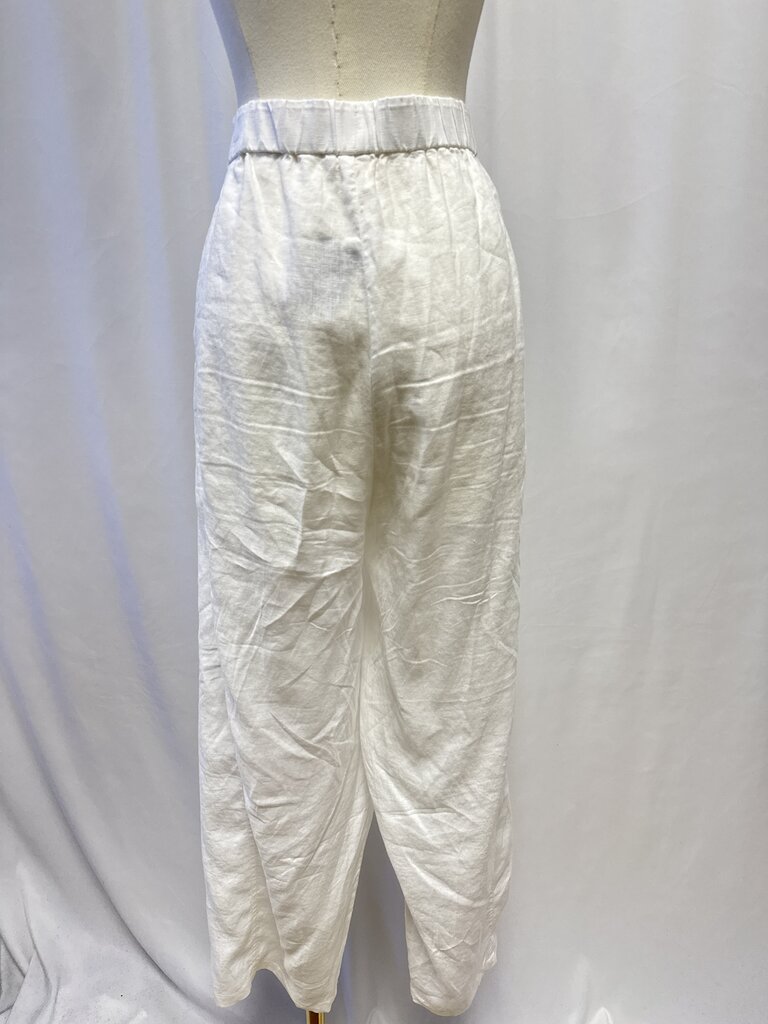 Eileen Fisher White Linen Pant