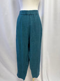 Eileen Fisher Teal Linen Pant