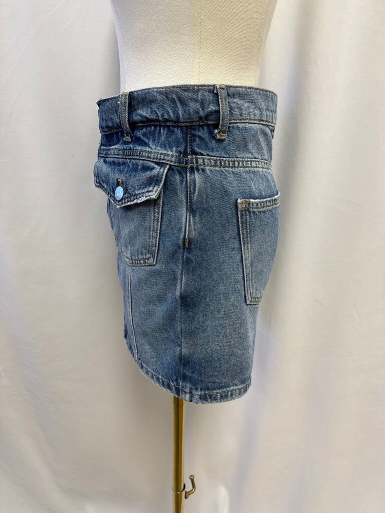 Pilcro Denim Mini Skirt