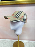 Burberry Tan Striped Baseball Hat