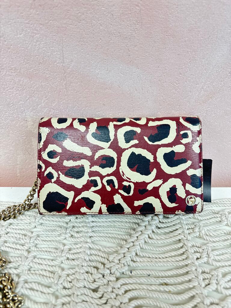 Gucci Maroon Interlocking GG Betty Shoulder Bag