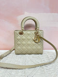 Dior Sand Lady Dior Medium Shoulder Bag w/Box (In Stores for $6700)