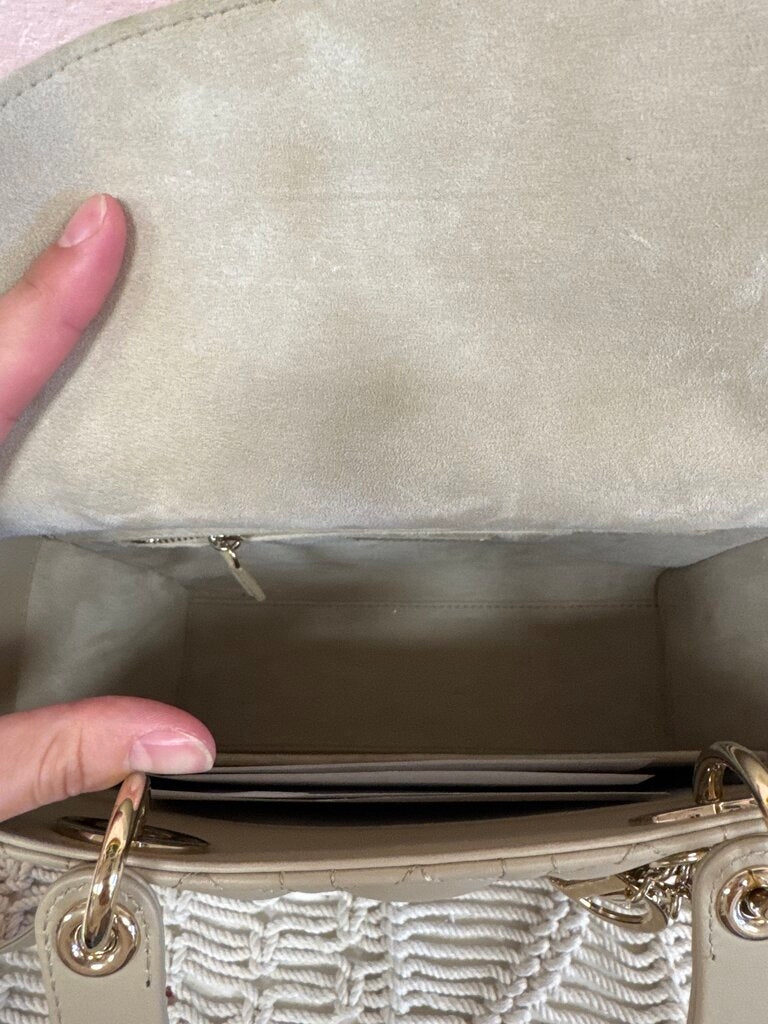 Dior Sand Lady Dior Medium Shoulder Bag w/Box (In Stores for $6700)