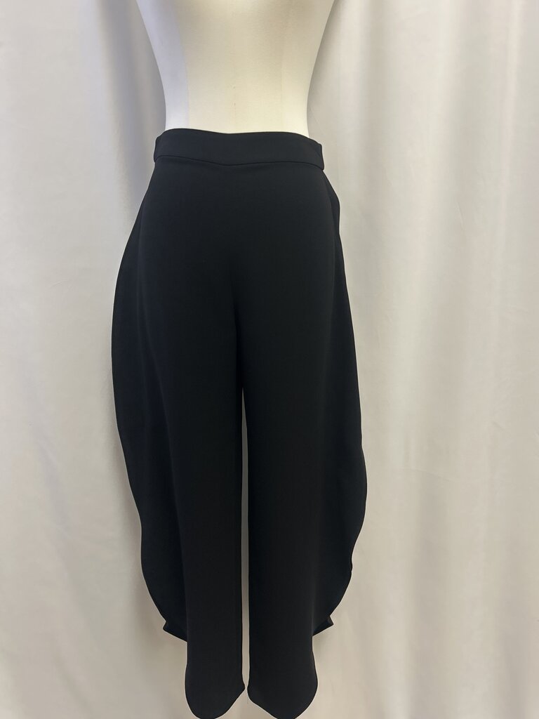 Carla Zampatti Black Tuilip Hem Pant NWT