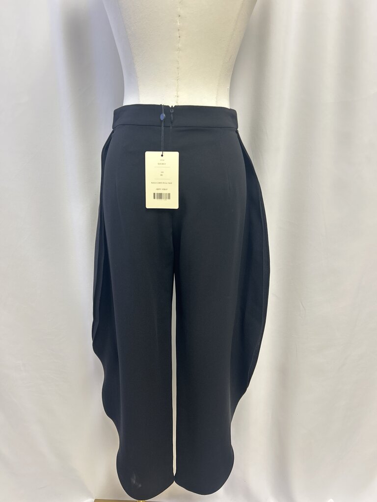 Carla Zampatti Black Tuilip Hem Pant NWT
