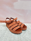Camper Brown Platform Sandal