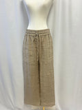 Maria Cher Tan Drawstring Pant