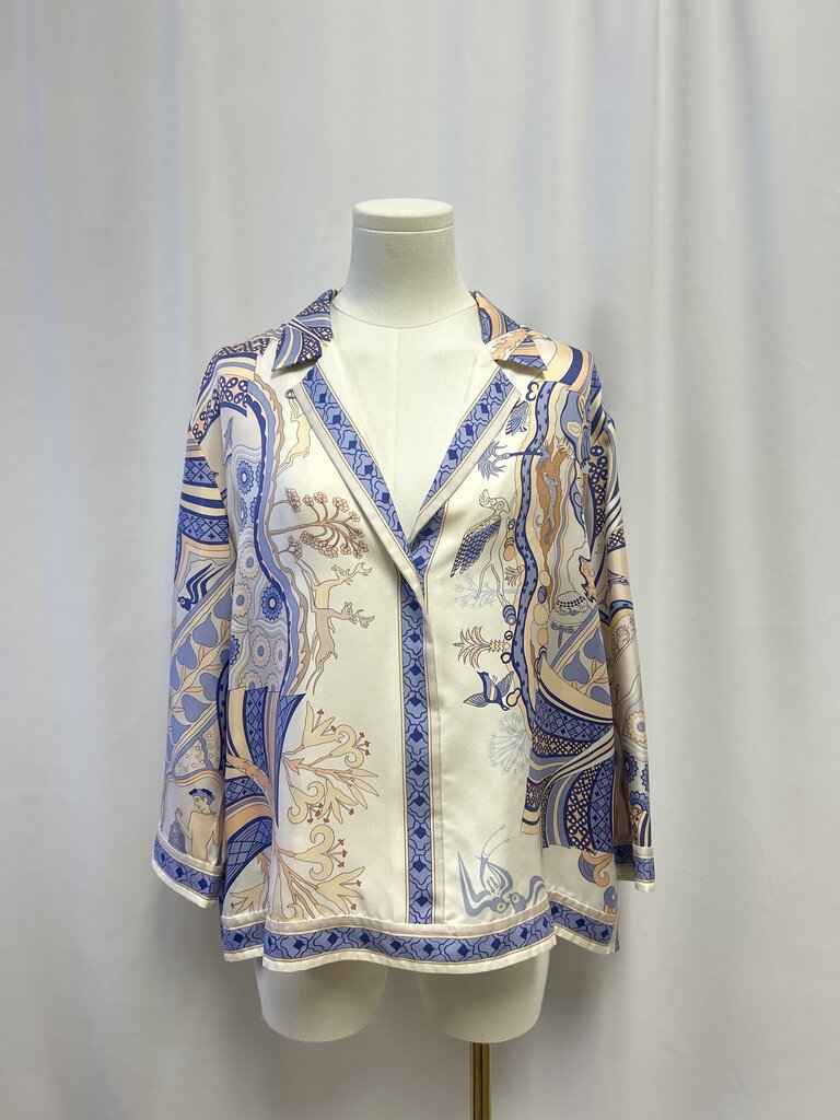 Hermes Silk Les Printems Des Thera Blouse (As Is)