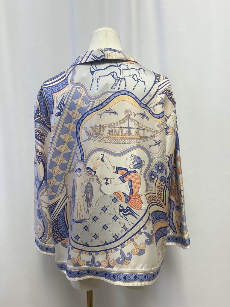 Hermes Silk Les Printems Des Thera Blouse (As Is)