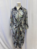 Gretchen Scott Grey Paisley Dress NWT