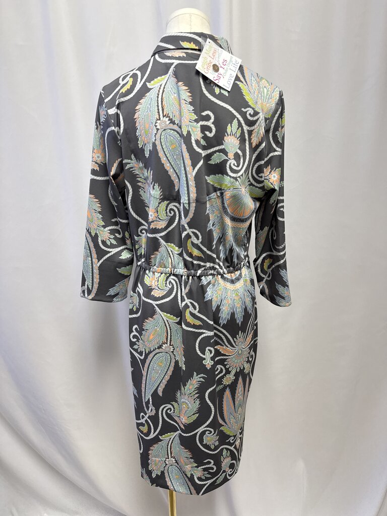 Gretchen Scott Grey Paisley Dress NWT