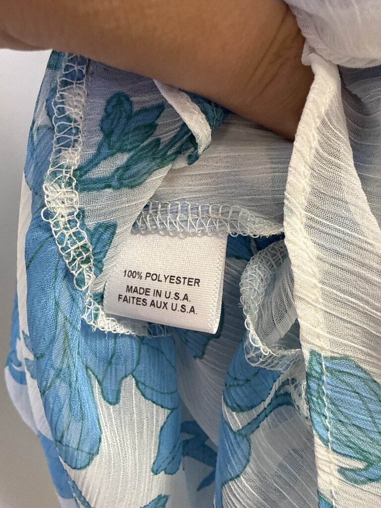 Misa Blue Floral Maxi Dress NWT