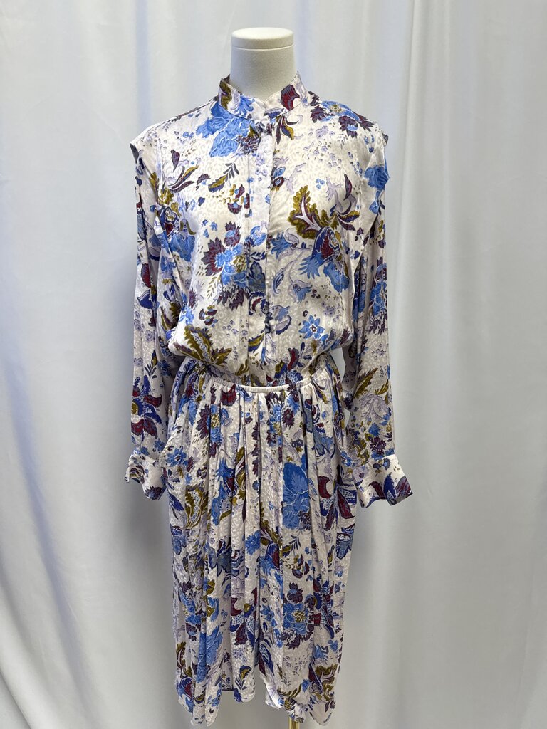 Isabel Marant Blue Floral Midi Dress NWT