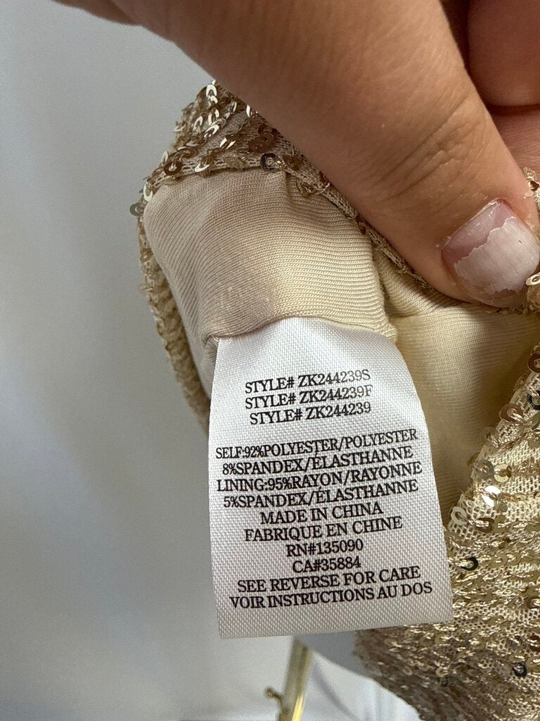 Z Supply Gold Sequin Mini Skirt NWT