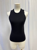 Vince Black Ribbed Tank