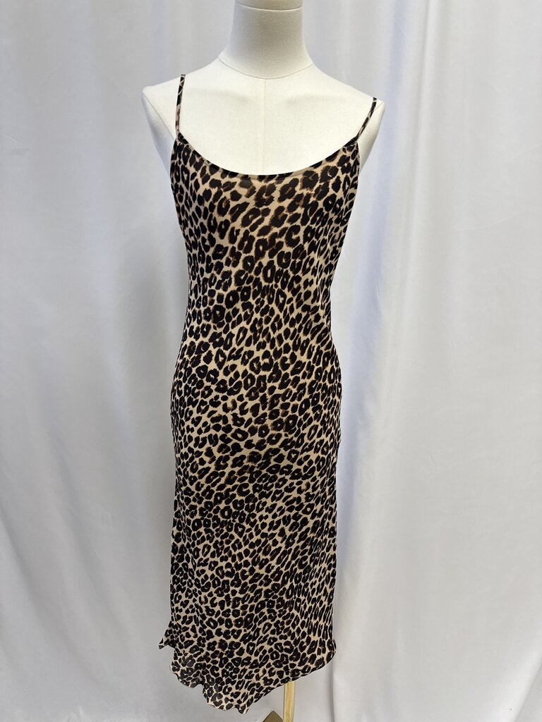 Reformation Animal Print Slip Dress