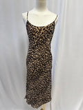Reformation Animal Print Slip Dress