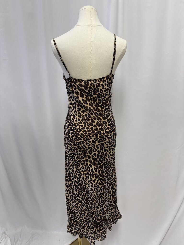 Reformation Animal Print Slip Dress