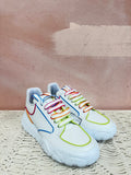 Alexander McQueen White/Multi New Court Sneaker NWT w/Box