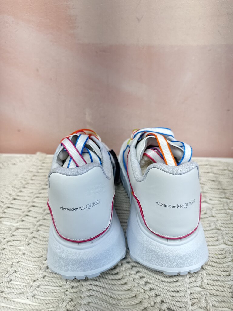 Alexander McQueen White/Multi New Court Sneaker NWT w/Box
