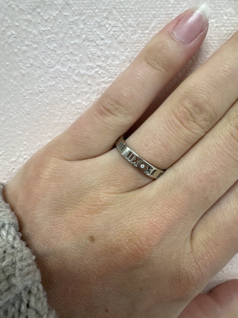 Tiffany & Co 18k White Gold Atlas Band