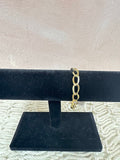 Gold Oval Clip Bracelet