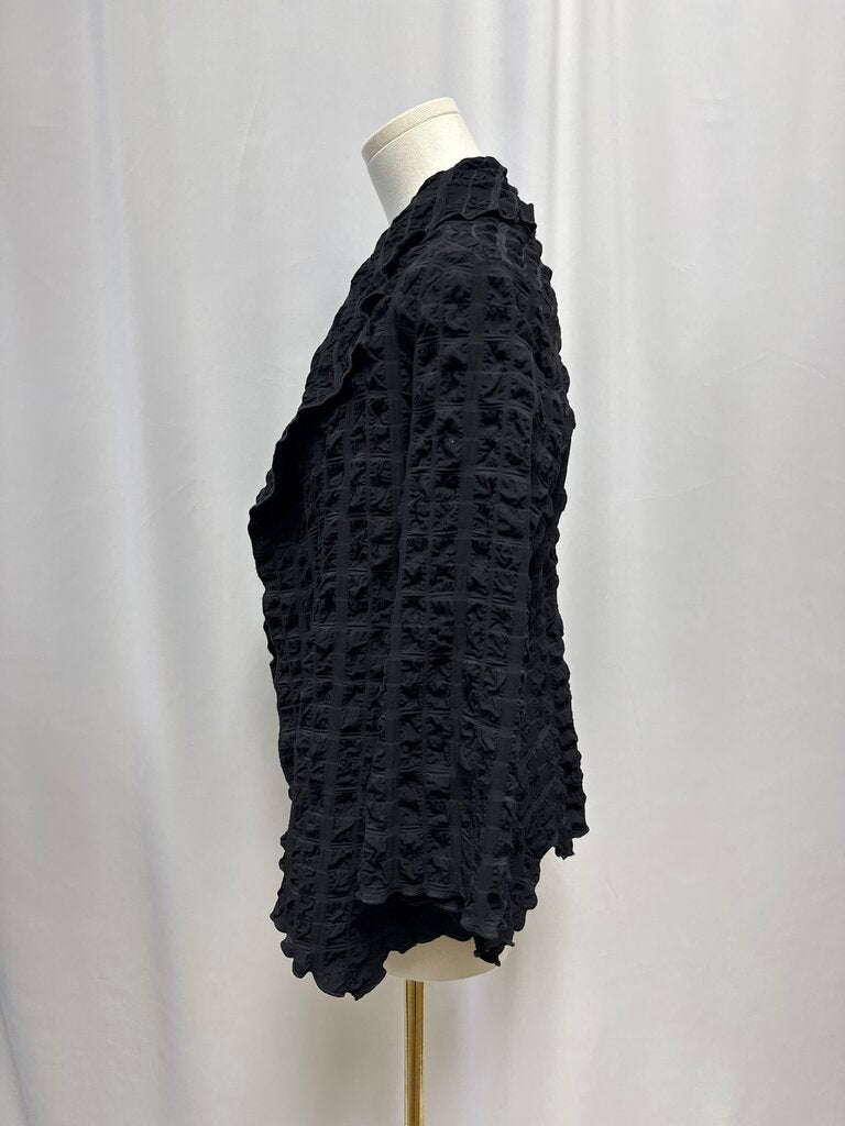 Joseph Ribkoff Black Ruched Jacket