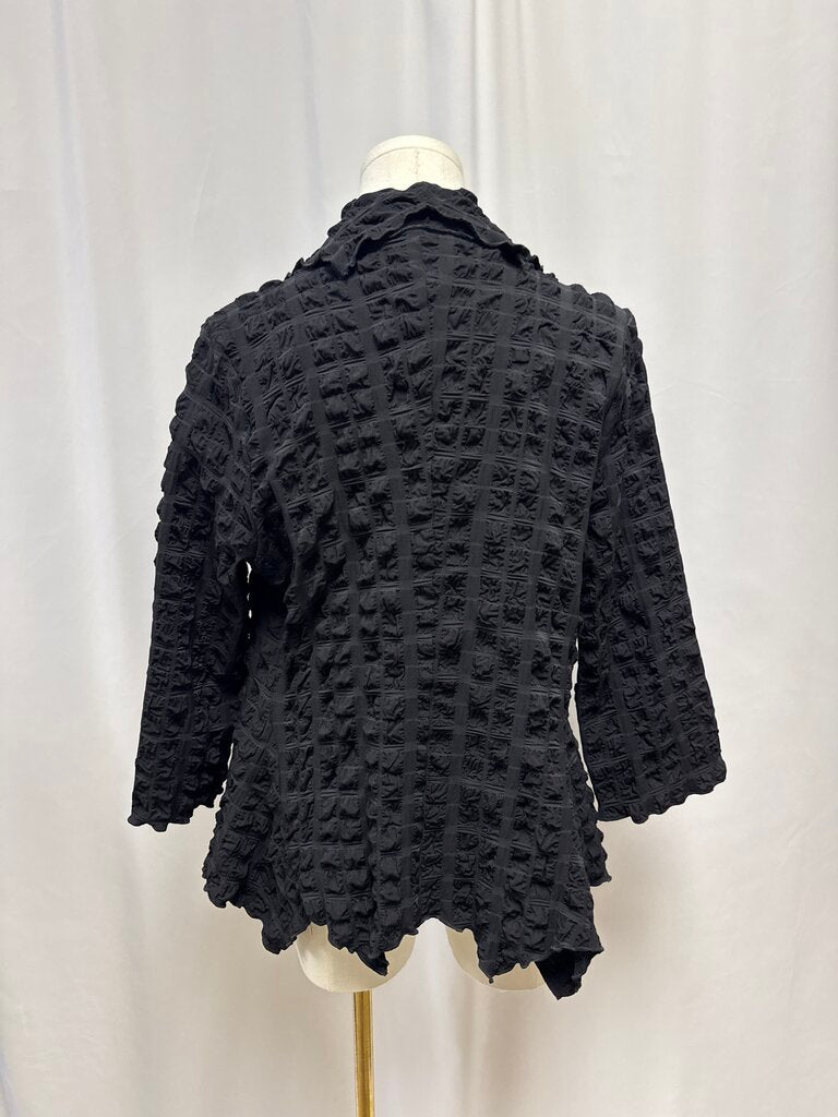 Joseph Ribkoff Black Ruched Jacket