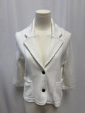 Minnie Rose White Knit Blazer