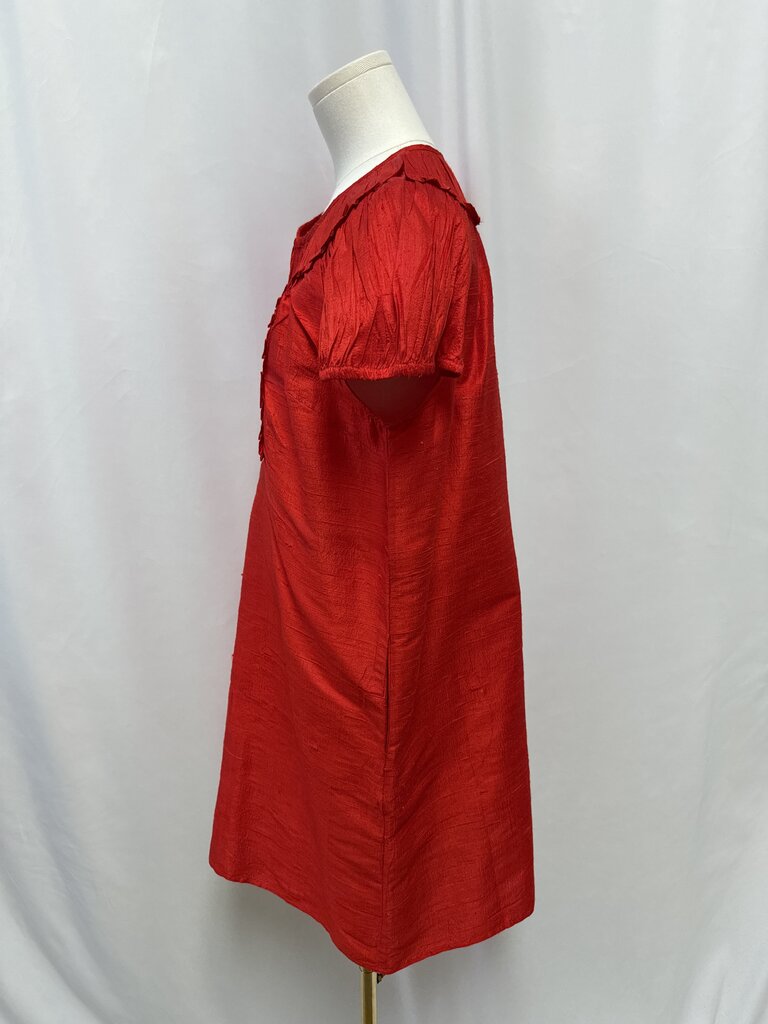 Fitzroy & Willa Red Silk Sheath Dress NWT