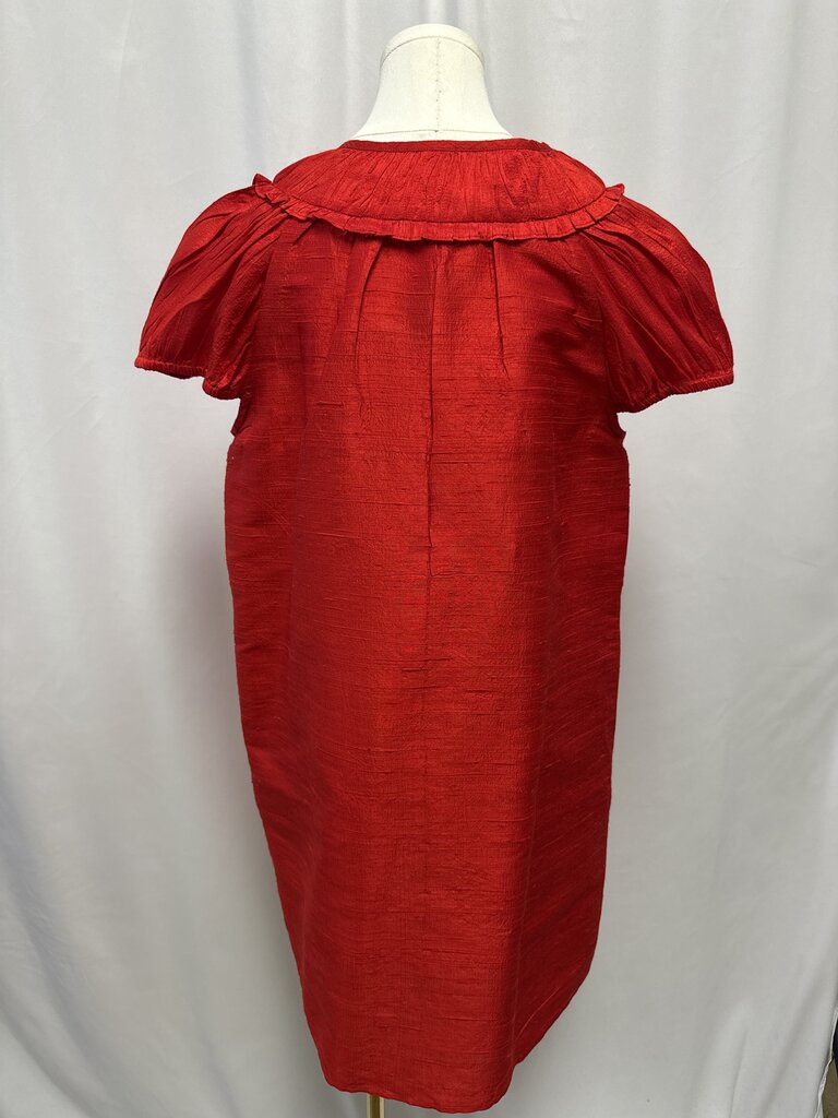 Fitzroy & Willa Red Silk Sheath Dress NWT