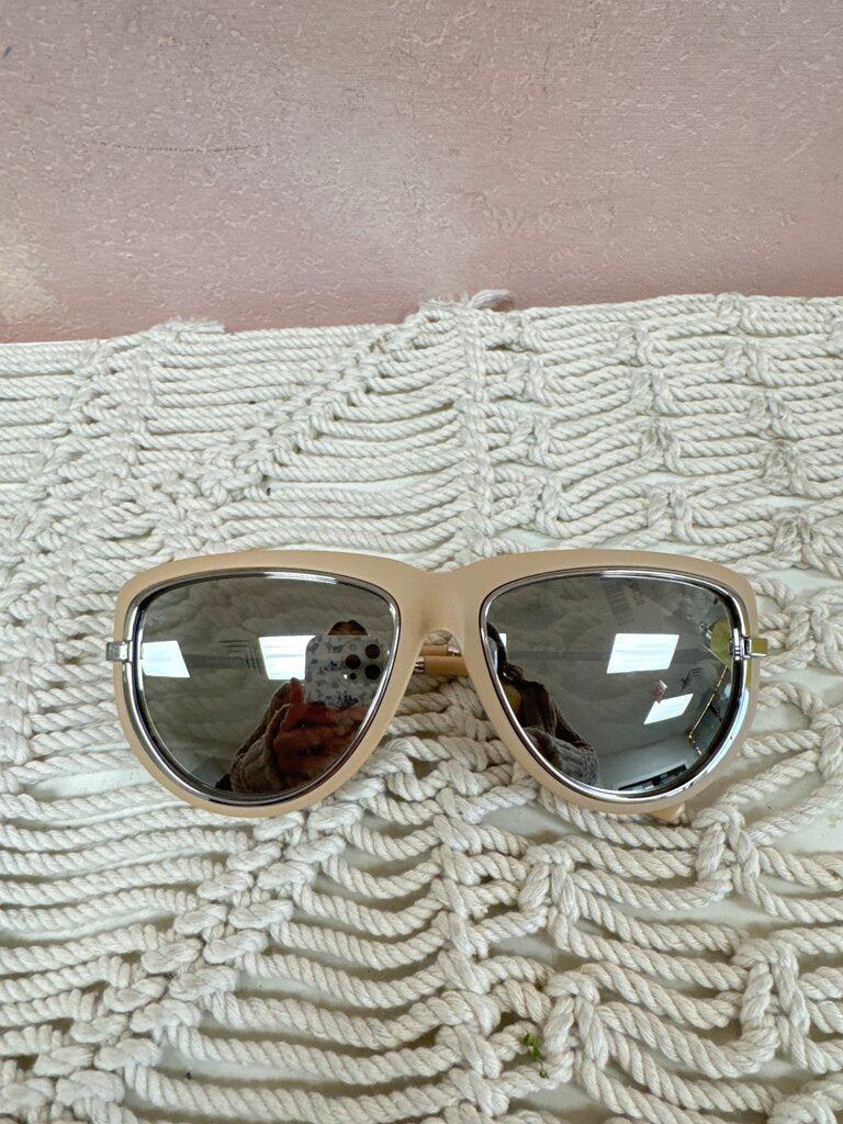 Burberry Tan Pilot Sunglasses w/Case