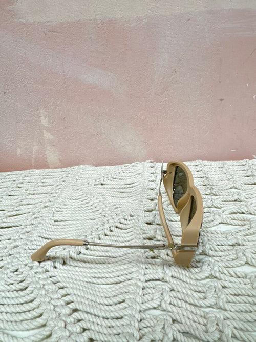 Burberry Tan Pilot Sunglasses w/Case