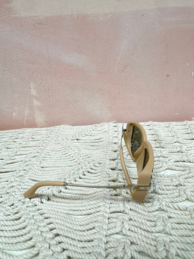 Burberry Tan Pilot Sunglasses w/Case
