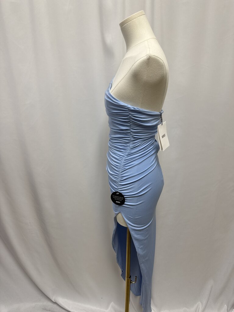 Michael Costello x Revolve Blue One Shoulder Dress