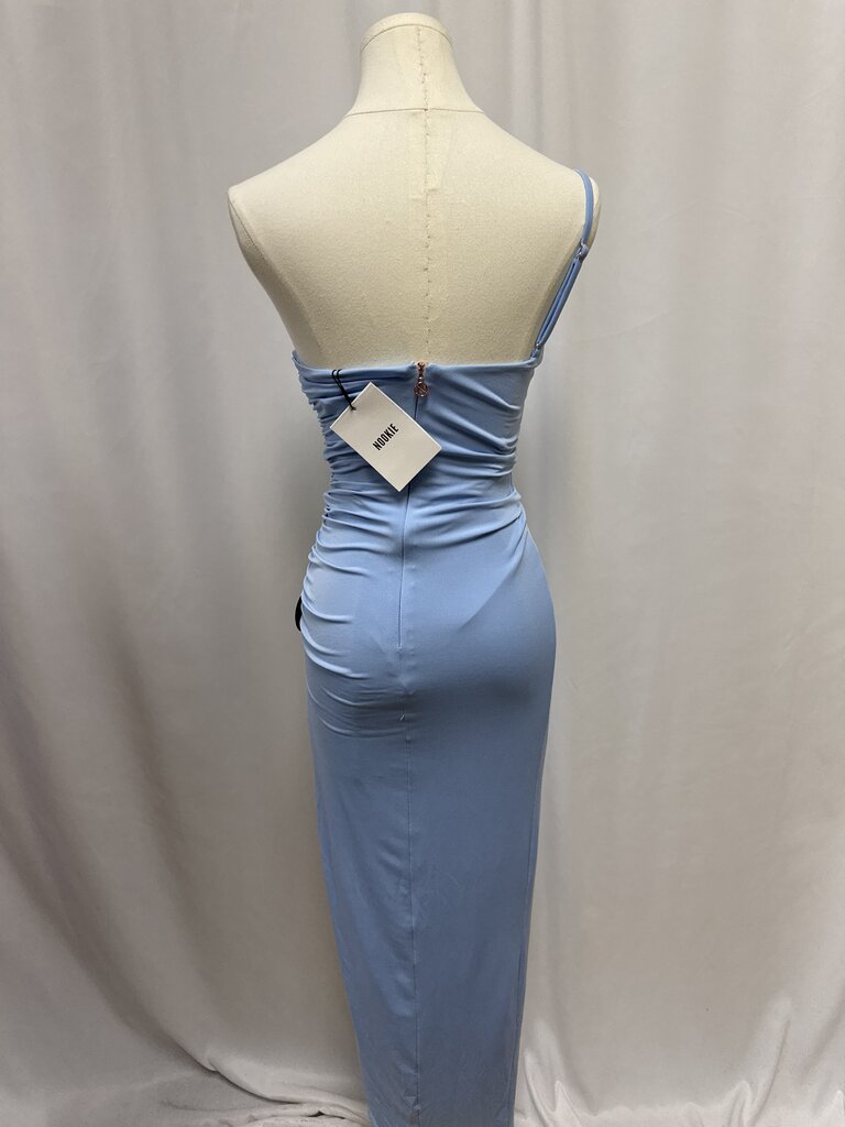 Michael Costello x Revolve Blue One Shoulder Dress