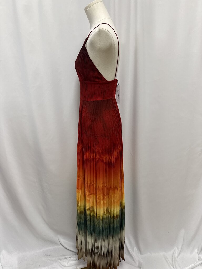 alice + olvia Red Ombre Maxi Dress NWT