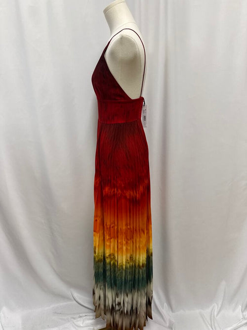 alice + olvia Red Ombre Maxi Dress NWT