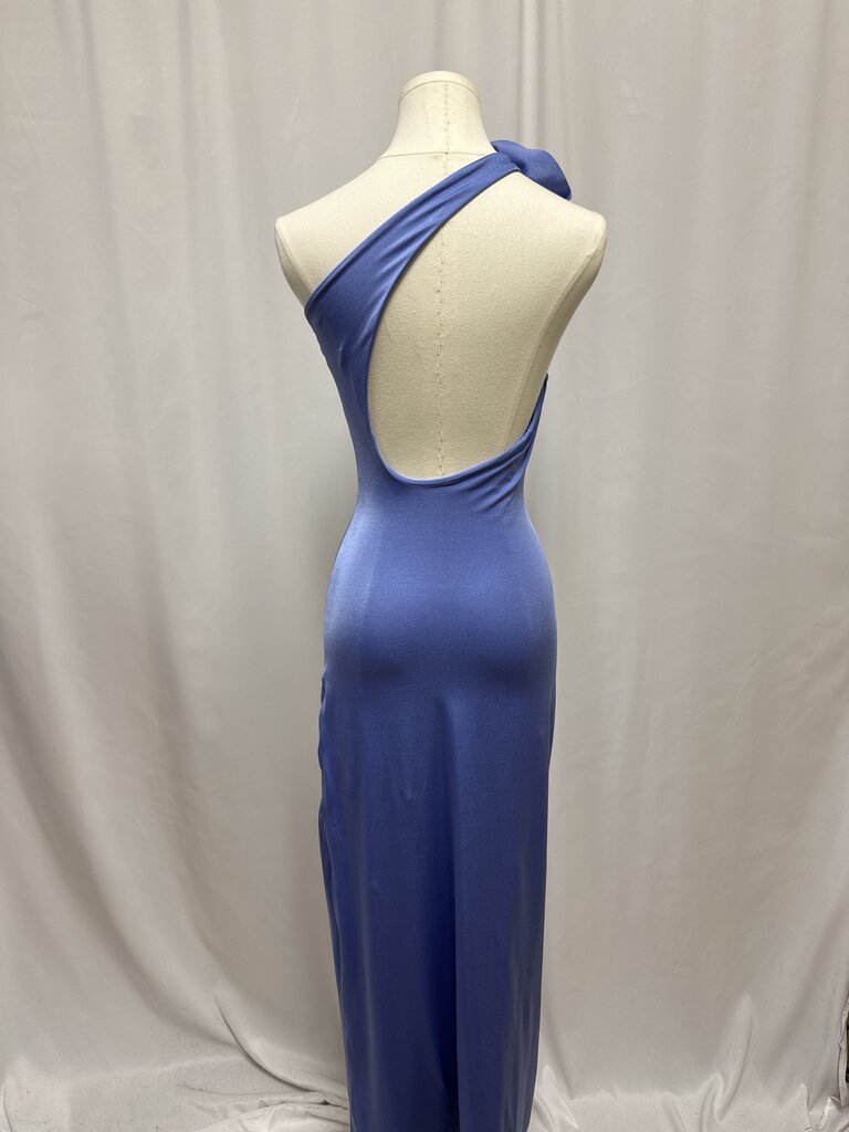 Maygel Cornoel Periwinkle One Shoulder Maxi Dress
