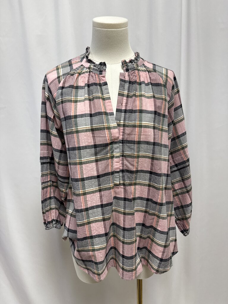 Apiece Apart Pink Madras Blouse