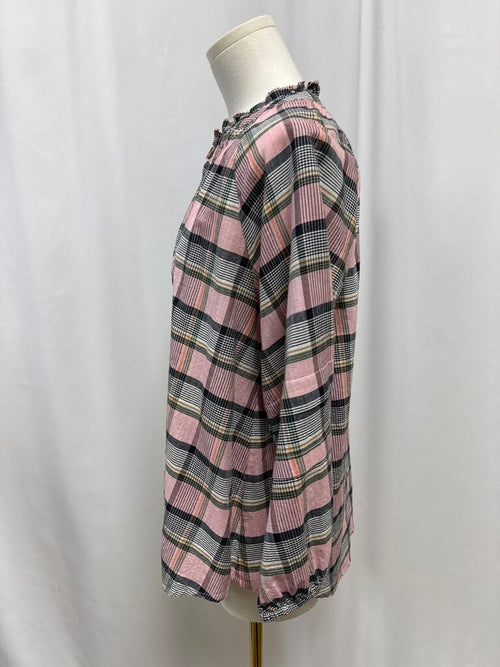 Apiece Apart Pink Madras Blouse
