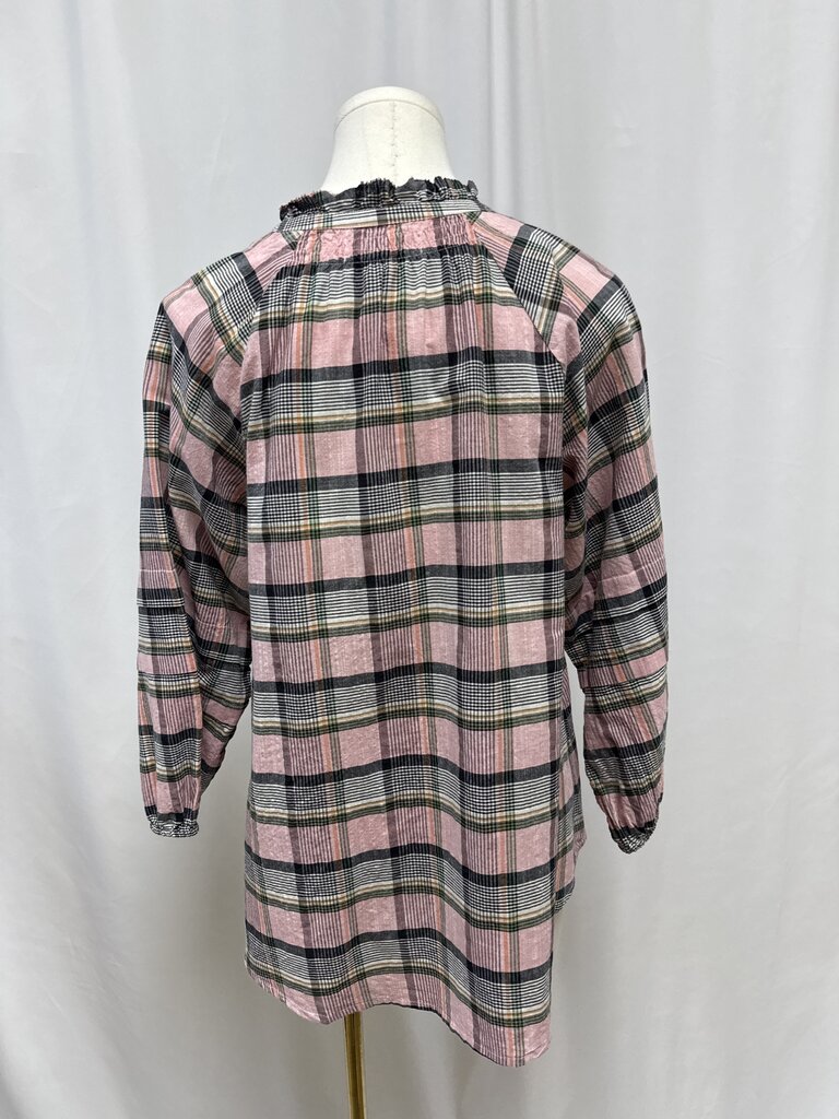 Apiece Apart Pink Madras Blouse
