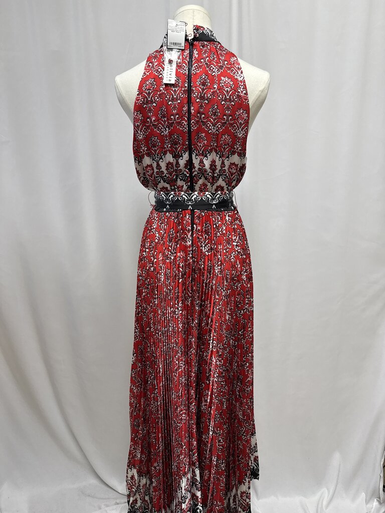 alice + olvia Red Printed Pleased Maxi Dress NWT (As Is)