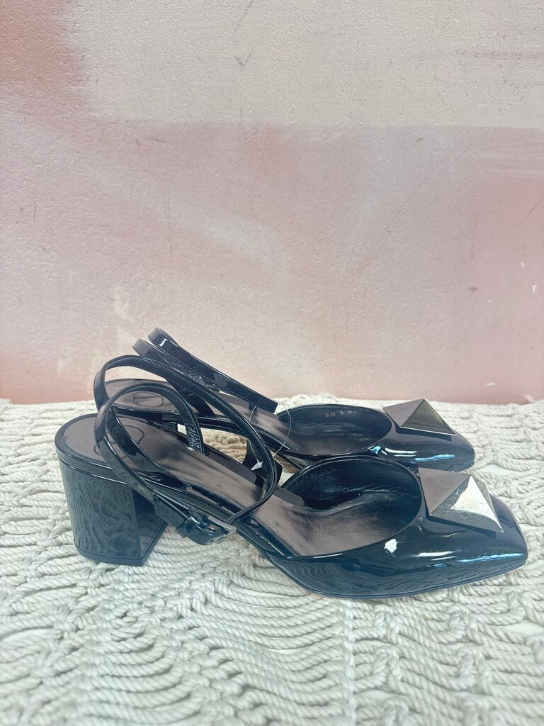 Valentino Black Rockstud Sandal